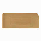 Kit Placa Final Bege | Borne Sek 4rd Porta Fusível 10 Peças